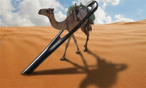 Some have believed that the phrase eye of the needle refers to the name of a small gate into a city through which camels had to kneel to enter. Sự mãn nguyện của "con lạc đà" Formosa | Tỉnh Dòng Chúa ...
