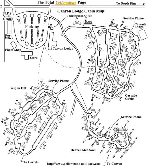 Get directions, reviews and information for lake lodge cabins in yellowstone national park, wy. Yellowstone National Park Canyon Lodge Cabin Map ...