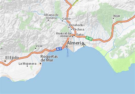 Mapa Michelin Almería Plano Almería Viamichelin