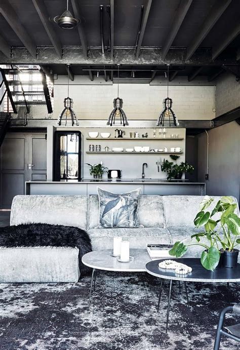 An Industrial Style Apartment With A Monochrome Palette Industrial