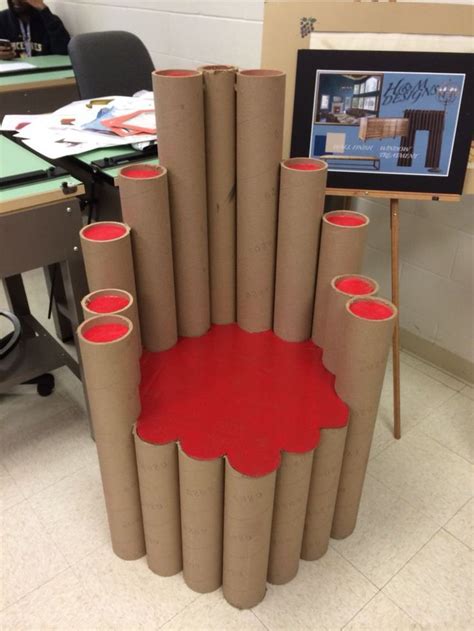 Cardboard Chair Cardboard Tube Crafts Diy Cardboard Furniture Cardboard Box Crafts