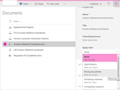 Publish And Apply Retention Labels Microsoft Purview Compliance
