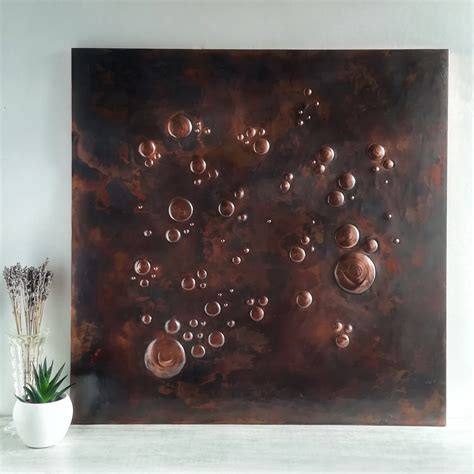 Large Abstract Copper Sculpture Wall Decor The Copper Celt