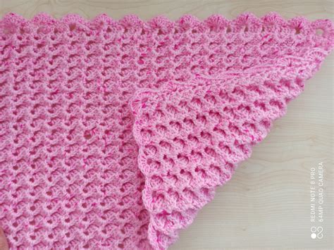 Crochet 1 Row Repeat 3d Baby Blanket Written Patterncrochet Etsy