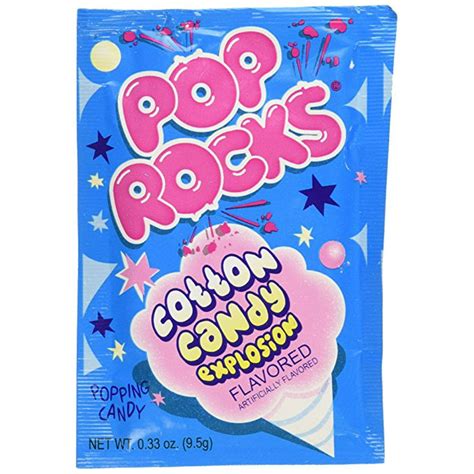 Bayside Candy Pop Rocks Cotton Candy Pack Of 6 Pop Rocks