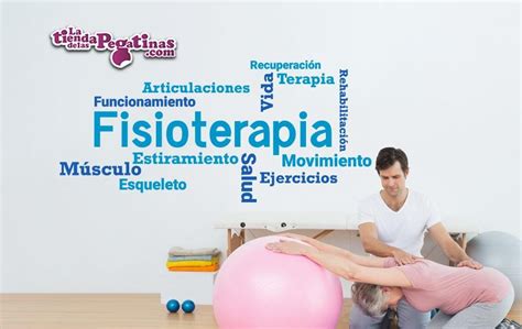 Vinilo Decorativo Palabras De Fisioterapia Recovery Room Physiotherapy