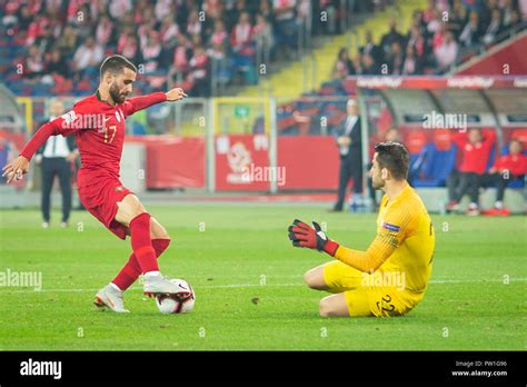 Portugals Player Rafa Silva In Action During The Match Between Poland