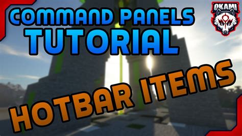 How To Make Hotbar Items With Command Panels Youtube