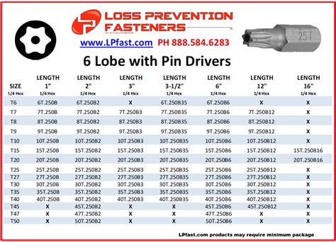 Tamper Proof Security Tools Loss Prevention Fasteners C