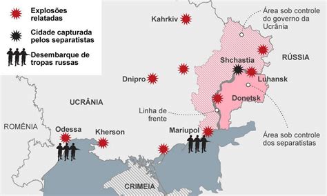 Guerra Rússia X Ucrânia Mapas Mostram A Invasão Russa Passo A Passo Jornal O Globo