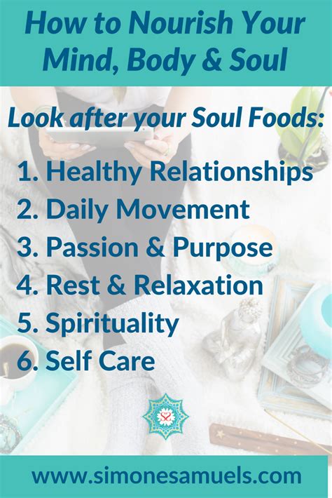 How To Nourish Your Mind Body And Soul Blog Simone Samuels