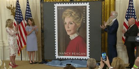 Flotus Helps Unveil Nancy Reagan Forever Stamp Joemygod