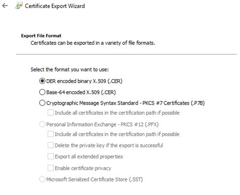 Windows How To Export Certificate In Pfx Format Super User