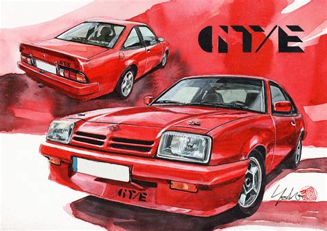 Opel Manta Gte Painting By Yoshiharu Miyakawa Pixels Merch