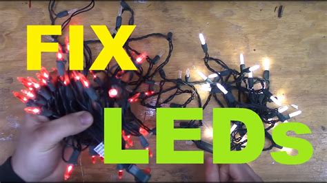 How To Fix Led Christmas Lights Youtube