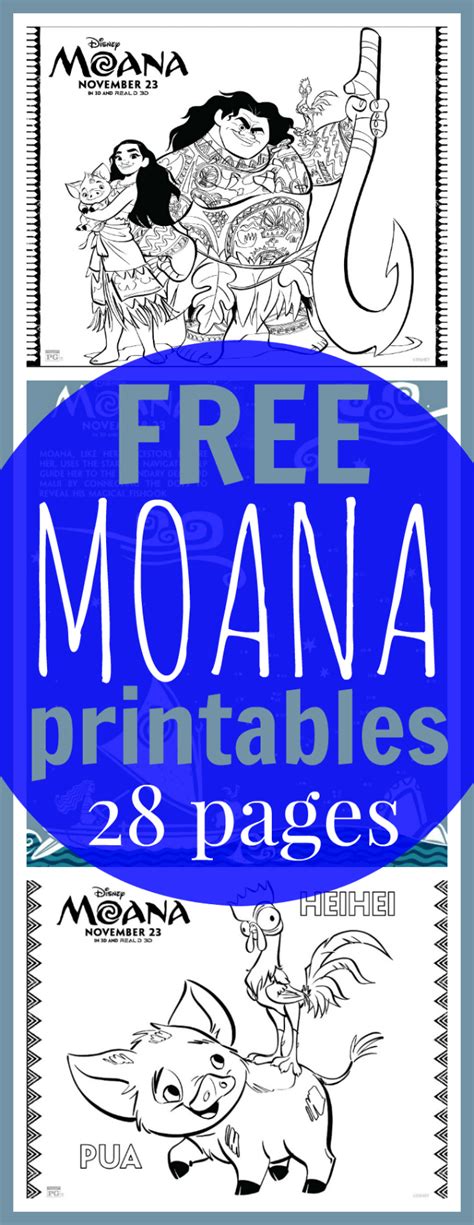Download the moana coloring pages and moana printables for you and your kids! FREE Printable Moana Coloring Sheets + Kids Activities #Moana