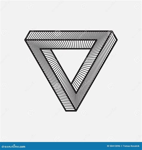 Triángulo Imposible Ilustración Del Vector Ilustración De Vector