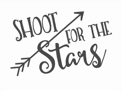 Shoot For The Stars Inspirational Wall Decal With Arrows