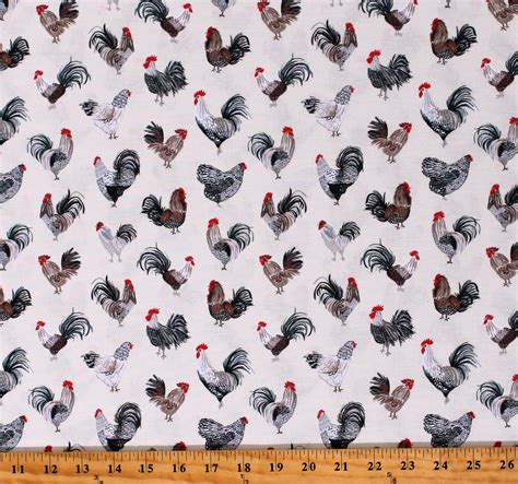 Cotton Chickens Roosters Hens Animals Poultry Birds Farm Fresh Cream