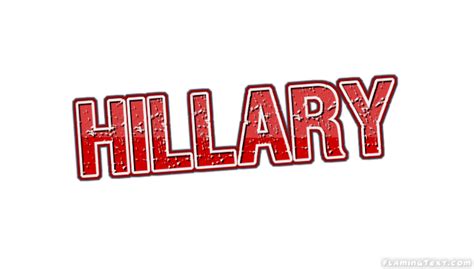 Hillary Лого Бесплатный инструмент для дизайна имени от Flaming Text