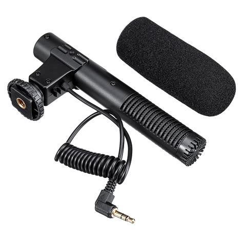 35mm External Stereo Microphone Mic For Canon Dslr Camera Dv Camcorde