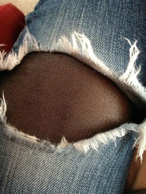 Pin By Nick On Pantyhose Under Ripped Jeans Tights Under Jeans