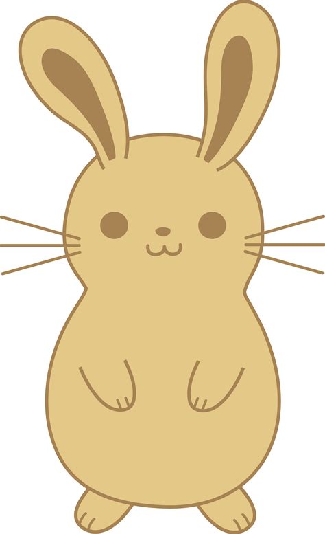 cartoon bunny drawing ~ rabbit brown background vector clipart vecteezy vectors hare graphics