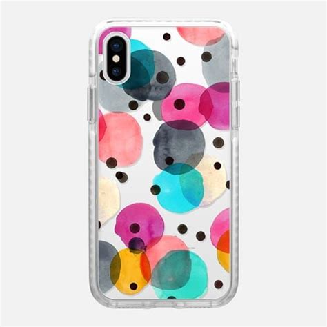 Casetify Iphone X Impact Case Festive Dots By Crystal Walen Pretty