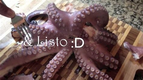 Receta del pulpo a la gallega: Como Cocinar /Hacer Pulpo - YouTube