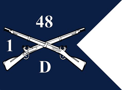 48th Infantry Regiment Guidon 20x27 Double Sided Etsy