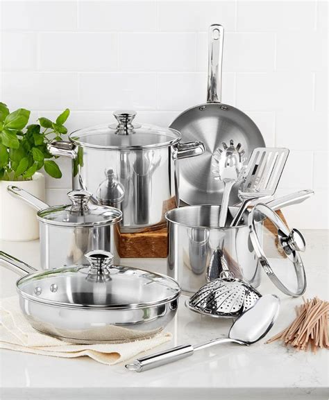 It's a bonus if the set looks good, too. Tools of the Trade Stainless Steel 13-Pc. Cookware Set ...