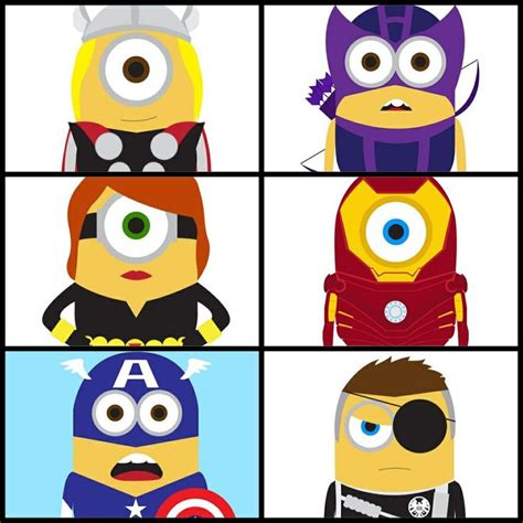 The Despicable Me Minions Dressed As The Avengers Ah My Favorite