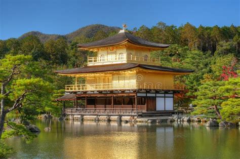 The Buddhist Kinkakuji Golden Pavilion Temple In Kyoto Japan Editorial