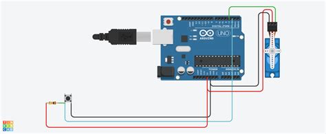 Control Servo Motor With Arduino Uno And Pushbutton Arduino Project Hub