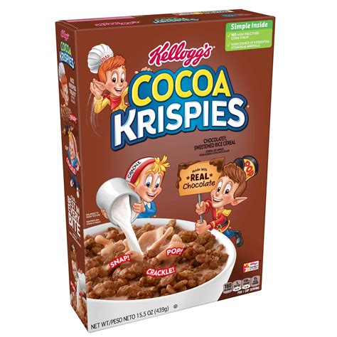 Kelloggs Cocoa Krispies Breakfast Cereal Original Low Fat Food 15