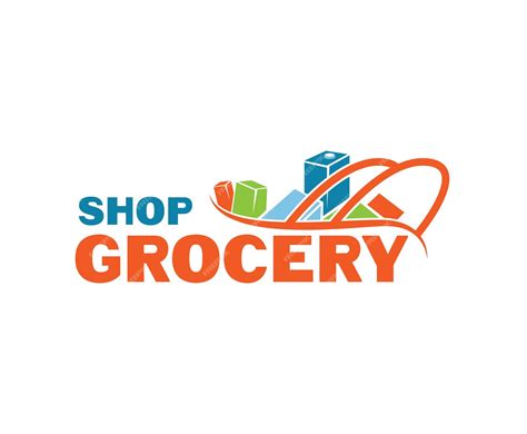 Premium Vector Grocery Shopping Business Commerce Logo Design Template