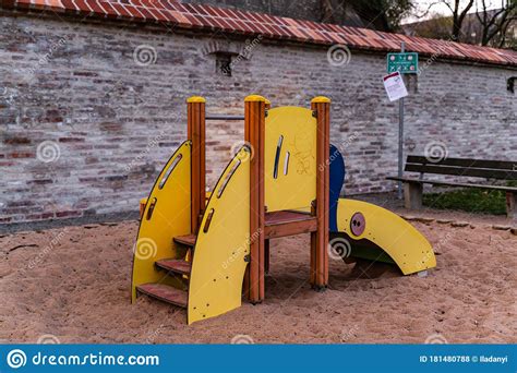 Empty Playgrounds In The Park Stock Photo Image Of Drive Germany