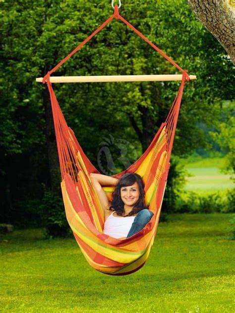 This swinging hammock chair is made using 100% soft cotton. XL Hammock Hanging Chair: BRASIL PAPAYA | Restoration ...