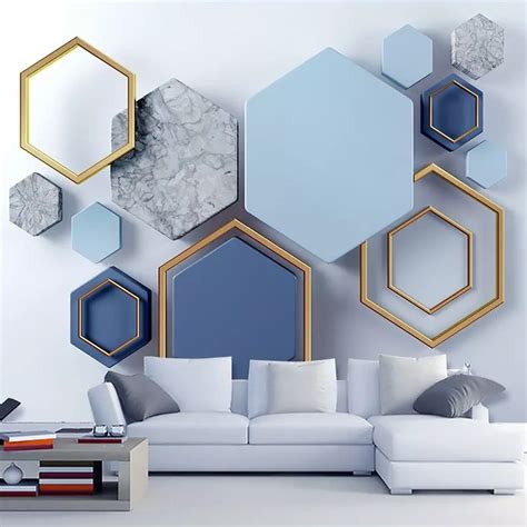 Custom Murals Wallpaper Modern 3d Stereo Abstract Art Geometric Photo