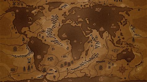 Old Treasure Map Desktop Wallpapers Wallpaper Cave