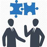 Icon Solution Business Teamwork Planning Puzzle Icons