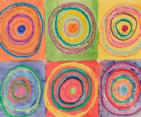 Preschool Art Lesson Kandinskys Circles 6 Steps With Pictures