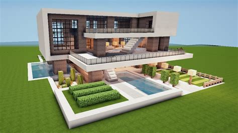 These minecraft house ideas will save you the effort of crafting a design from scratch, so you can spend. GROßE MODERNE VILLA in MINECRAFT bauen TUTORIAL [HAUS 174 ...