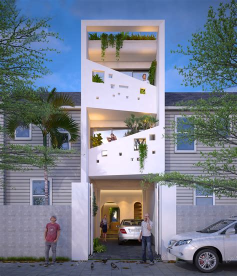 Simple house design for small lot area. 50 Narrow Lot Houses That Transform A Skinny Exterior Into ...