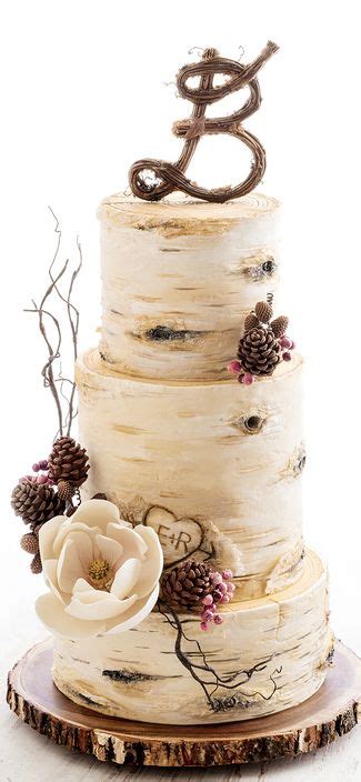 Birch Tree Wedding Cake Wedding Cake Rustic Birch Tree