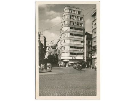 32 Liberec Pohled Do Pražské Ulice Cca 1950 Pohlednice Sbírámcz