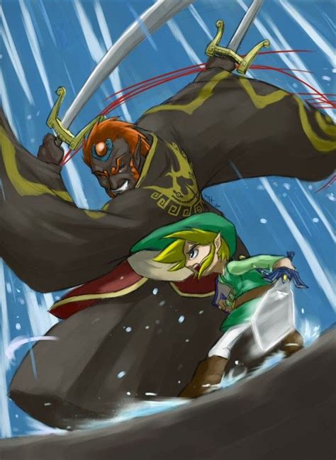 The Legend Of Zelda The Wind Waker Toon Link And Ganondorf Ww