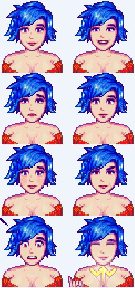 Stardew Valley Cleavage Mod New Character Portraits Stardew Guide My
