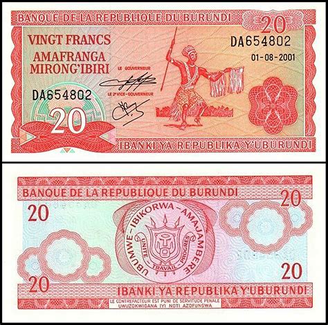 Banknote World Educational Banque De La République Du Burundi P15