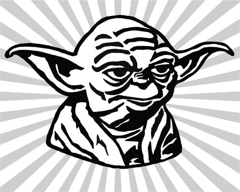 Yoda Clipart Black And White 10 Free Cliparts Download Images On
